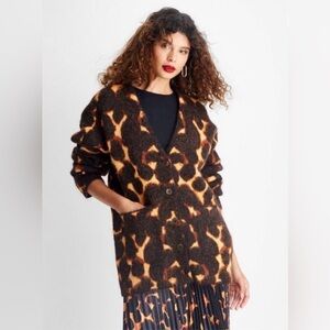 Future Collective Tortoise Shell Women's Sweater Cardigan